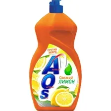 Средство для мытья посуды AOS свежий лимон, 1.3 кг