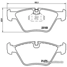 Тормозные колодки Brembo P06043
