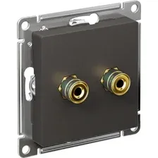 Розетка акустическая Systeme Electric AtlasDesign ATN001487 (базальт)