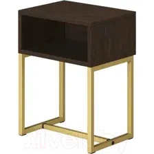 Тумба MONOFIX С металлическими опорами (венге/золото)