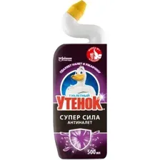Чистящее средство ТУАЛЕТНЫЙ УТЕНОК СУПЕР СИЛА Антиналет, 500 мл