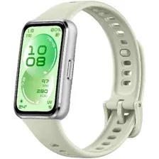 Фитнес-браслет Huawei Band 11 (серебристый алюминиевый корпус, с зеленым силиконовым ремешком, международная версия)