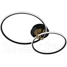 Припотолочная люстра Estares Lune 50W 2R-APP-615x360x110-BLACK/GOLD/WHITE-220-IP20