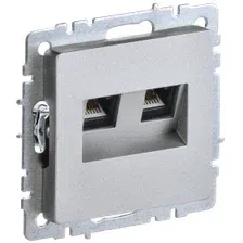 Розетка IEK Brite BR-KT20-O-1-K47 (алюминий)