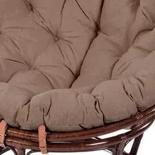 Кресло садовое Мир Ротанга Papasan 23/01 (шоколад/серый)
