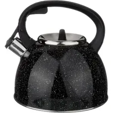 Чайник со свистком Agness Black Marble 907-045