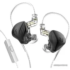 Наушники KZ Acoustics ZEX (с микрофоном, черный)