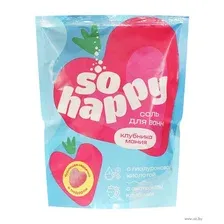 Соль для ванны Лаборатория Катрин So Happy Клубника Мания (500г)