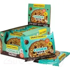 Набор протеинового печенья Snaq Fabriq Cookie Nuts Шоколадное с фундуком (12х35г)