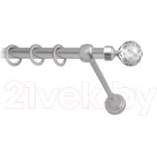 Карниз для штор Lm Decor Кристал 130 1р гладкий (сатин, 2.4м)