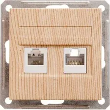 Розетка телефонная Systeme Electric W59 RSI-251TK5E-7-86 (сосна)