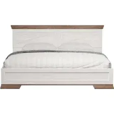 Кровать Black Red White Marselle LOZ160x200 (ясень снежный/дуб сонома темный)
