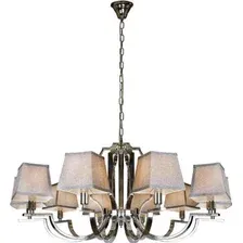 Люстра ILamp Hilton 6943-10 (хром/серый)