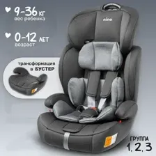 Автокресло NINO Simple ZY10 (серый/черный)