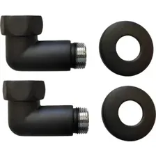 Американка Ростела угловая для п/с 3/4" х 1/2" г/ш 741SCH0504Ral9005 (черный)