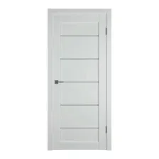 Дверь межкомнатная Emalex E27 ДО 60x200 (White Cloud/Steel)