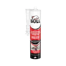 Санитарный силикон 280 мл. Прозрачный Bull