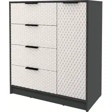 Тумба Интерлиния Концепт КТ-Т90 Техно (антрацит/кашемир)