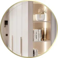 Зеркало EMZE 90 UV.90.90.AUR (золотой с УФ-окантовкой)