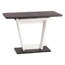 Стол обеденный Tetchair Fox, Мрамор черный/Белый
