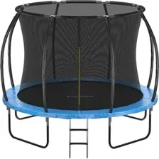 Батут GetActive Jump PRO 10FT с лестницей и внутренней сеткой (синий)