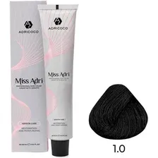 Крем-краска Adricoco Miss Adri 1.0 (100мл, черный)