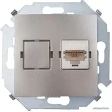 Розетка телефонная Simon 1591480-034 (шампань)