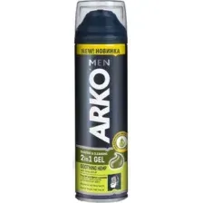 Гель для бритья Arko Men 2в1 Soothing hemp с маслом семян конопли (200мл)