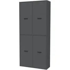 Шкаф распашной Интерлиния Skill-20 (4) (антрацит/антрацит)