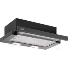 Вытяжка Elikor Интегра Glass 60П-400-В2Л 954865 (черный/черное стекло)