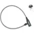 Тросовый велосипедный замок Tonyon 8x650 414K-0865 (черный)