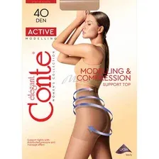 Колготки CONTE Active 40 ден, размер 5, шаде
