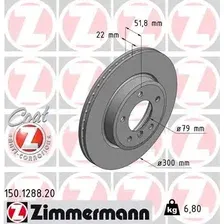 Тормозной диск ZIMMERMANN 150.1288.20 вентилируемый , передняя ось