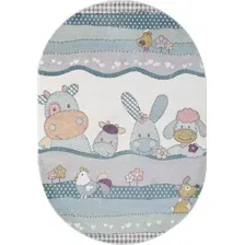 Ковер для детской Merinos Sofit 2484-OVAL-LIGHT-CREAM (2х3)