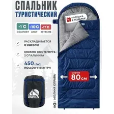Спальный мешок RSP Outdoors Sleep 450 R (синий, 220x80см, молния справа)