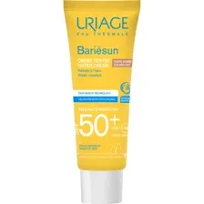 Солнцезащитный крем для лица Uriage Bariesun Creme Teintee Spf50+ Teinte Claire, тон светлый, 50 мл