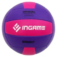 Мяч волейбольный INGAME BRIGHT фиолетовый/розовый
