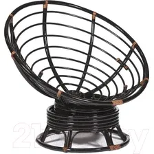 Кресло-качалка Tetchair Papasan W 23/01 B без подушки (античный черно-коричневый)