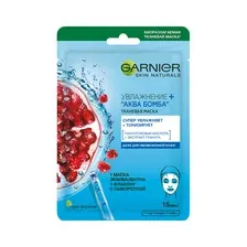 Маска для лица GARNIER Увлажнение  Аква Бомба тканевая, 1 шт, 32 г