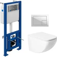 Унитаз подвесной Saniteco KW-99048 + 64077 + S-IN-MZ-LINK_PRO