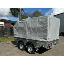 Двухосный прицеп AvtoS A30М2B (3000x1300x300, R16, ресс. AL-KO, тент 400мм)