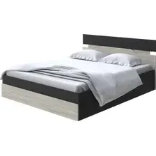 Кровать PROxSON Milton с ПМ 160x200 (черный/ясень шимо светлый)