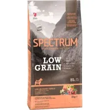 Сухой корм для собак Spectrum Low Grain для взрослых мини и мелких с ягненком и черникой 8 кг