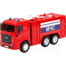 Автомобиль игрушечный Полесье Маз пожарный со светом и звуком / 94094 (инерционный)