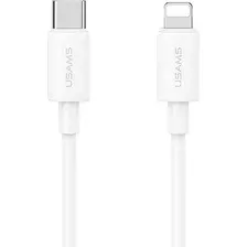 Зарядный кабель Usams YD Series SJ712 Type-C-Lightning (1м, белый)
