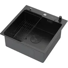 Кухонная мойка ARFEKA ECO AR мойка 500*500 POP-UP, коландер F, дозатор BLACK