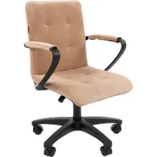 Кресло офисное Chairman 030 (ткань Т-10 бежевый/пластик/ролик PU)