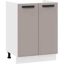 Шкаф напольный Трия Тиана 1Н6М (белый/мокко супермат)