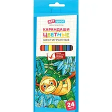 Набор цветных карандашей ArtSpace Милые зверушки CP_41022 (24 цв)