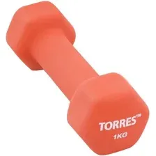 Гантель Torres PL55011 (1 кг, красный)